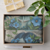 ブルーお洒落ドリーマー | 文学春コラージュ 薄葉紙 (ギフト)