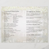 ブルーお洒落ハートリーフツリー結婚式 プログラム (裏面)