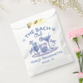 ブルーお洒落ビーチカクテルバチェロレッテ フェイバーバッグ (封をした状態)