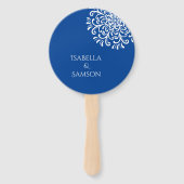 ブルーお洒落・フラリッシュ ハンドファン (裏面)