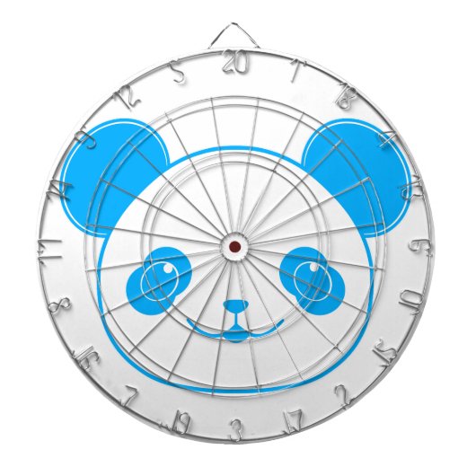 ブルーかわいいパンダベア ダーツボード (正面)