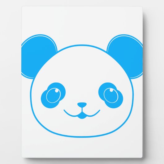 ブルーかわいいパンダベア フォトプラーク (正面)