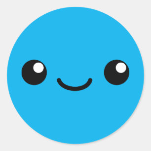 ブルーかわいこちゃん ラウンドシール