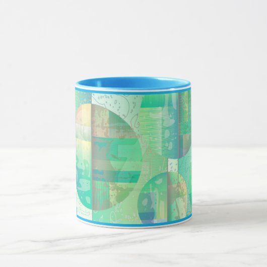 ブルーかわいらしは私の色のギフトの名前のコーお気に入りのヒーである マグカップ (中央)