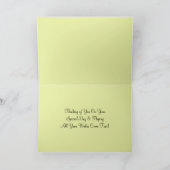 ブルーかわいらしアジサイハッピーバースデーカード カード (内部)