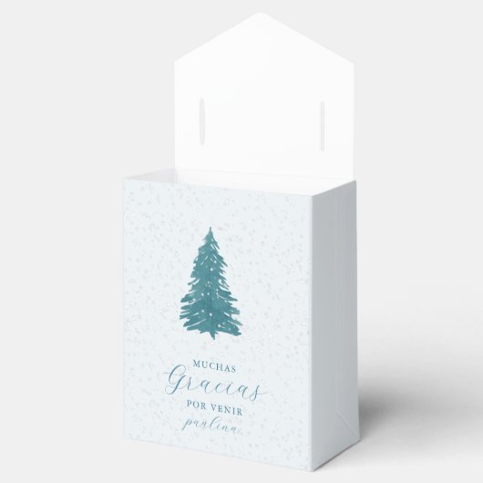 ブルーかわいらしウィンターグラシアスサンキューキンセアニェラ フェイバーボックス (オープン)