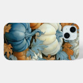 ブルーかわいらしオレンジホワイト秋秋カボチャ Case-Mate iPhoneケース (裏面 (横))