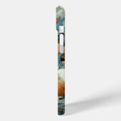 ブルーかわいらしオレンジホワイト秋秋カボチャ Case-Mate iPhoneケース (裏面 / 左)