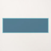 ブルーかわいらしシーシェルパターンゼンヨガナマステ ヨガマット (裏面(横))