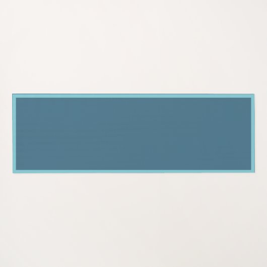 ブルーかわいらしシーシェルパターンゼンヨガナマステ ヨガマット (裏面(横))