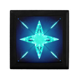 ブルーかわいらしスタージュエリーキープサムボックス ギフトボックス