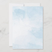 ブルーかわいらしバラ結婚式招待状 招待状 (裏面)