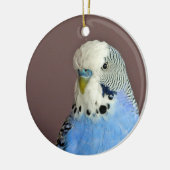 ブルーかわいらしパレーケット写真 セラミックオーナメント (左)