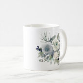 ブルーかわいらしフローラアウンティ史上最高 コーヒーマグカップ (正面右)