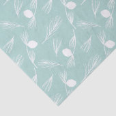 ブルーかわいらしモダンアンドホワイトホリデーパイン 薄葉紙 (詳細)