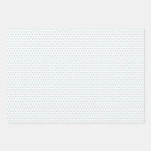 ブルーかわいらしモダンウィンタートリオ ラッピングペーパーシート (正面3)