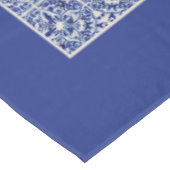 ブルーかわいらしヴィンテージファームハウスキッチン色彩の鮮やかタイル テーブルクロス (アングル)