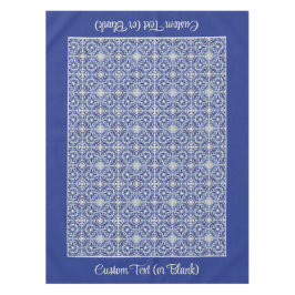 ブルーかわいらしヴィンテージファームハウスキッチン色彩の鮮やかタイル テーブルクロス