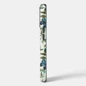 ブルーかわいらし蝶美しい引用文 Case-Mate iPhoneケース (裏面 / 左)