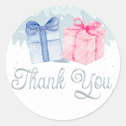 ブルーかピンクのステッカー考えは何? ラウンドシール (正面)