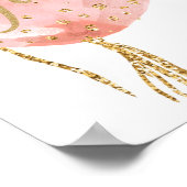 ブルーかピンクの性別考えの表示 ポスター (角)