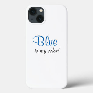 ブルーが私の色だってかわいい女の子のフレーズ iPhone 13ケース