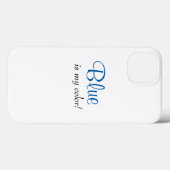 ブルーが私の色だってかわいい女の子のフレーズ Case-Mate iPhoneケース (裏面 (横))