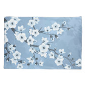 ブルーきらめくさくらんぼブロッサム 枕カバー (裏面)