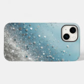 "ブルーきらめくで究極のグリッターPhoneCase Case-Mate iPhoneケース (裏面 (横))