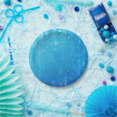 ブルーきらめくアイス凍っていウィンターブライダルシャワー ペーパープレート (パーティー)