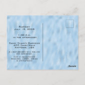 ブルーきらめくガーデンドアデイジー ポストカード (裏面)