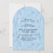 ブルーきらめくガーデンドアデイジー 招待状 (裏面)