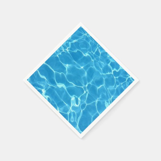 ブルーきらめくスイミングプールブルーウォーター水中競技 スタンダードカクテルナプキン (角)