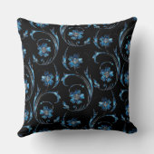 ブルーきらめくフローラ2 クッション (裏面)