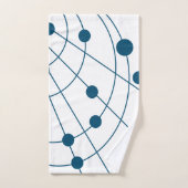 ブルーくもの巣 バスタオルセット (ハンドタオル)