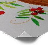 ブルーさくらんぼツリーウーマン ポスター (角)