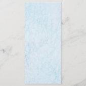 ブルーさくらんぼ結婚ブロッサムのメニューカード メニュー (裏面)