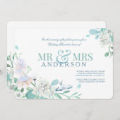 ブルーさんとミセスの結婚後ブランチ招待状 招待状 (正面/裏面)