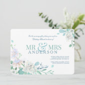 ブルーさんとミセスの結婚後ブランチ招待状 招待状 (スタンド正面)