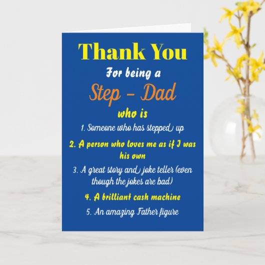 ブルーさん義理のお父さんになって引用文 カード (黄色い花)