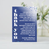 ブルーつながり写真卒業 サンキューカード (スタンド正面)