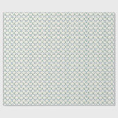 ブルーつる植物デライト ラッピングペーパー (フラット)