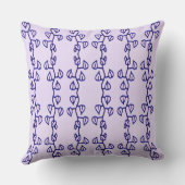 ブルーつる植物装飾用クッション クッション (裏面)