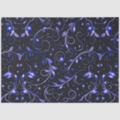 ブルーつる植物離れススタークリスマス 薄葉紙 (正面)