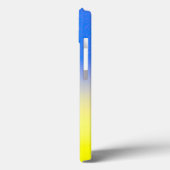 ブルーとイエローウクライナインスパイア平和カスタム文字 Case-Mate iPhoneケース (裏面 / 左)