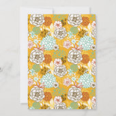 ブルーとオレンジのフェスティバルフールサンクスギビングパーティー 招待状 (裏面)