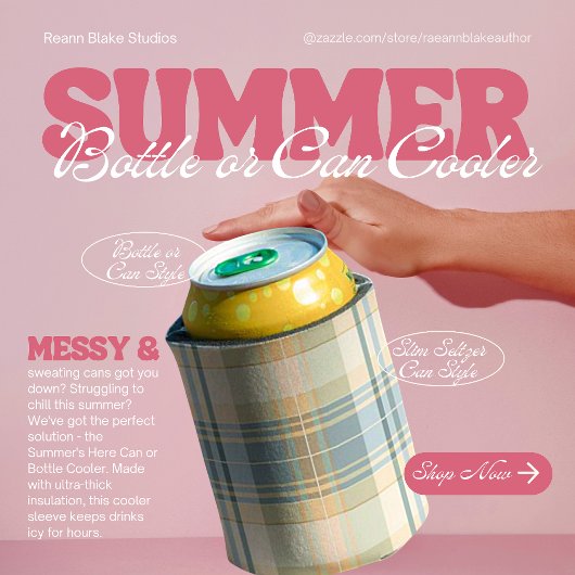 ブルーとクリームプライド缶又はボトルクール 缶クーラー