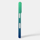 ブルーとグリーンのグラデーション名入れ Case-Mate iPhoneケース (裏面 / 右)