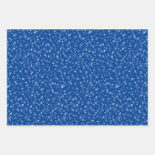 ブルーとグリーンの5番目の誕生日ラッピング紙 ラッピングペーパーシート (正面3)