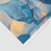 ブルーとゴールドのボタニカルデコパージュ 薄葉紙 (詳細)